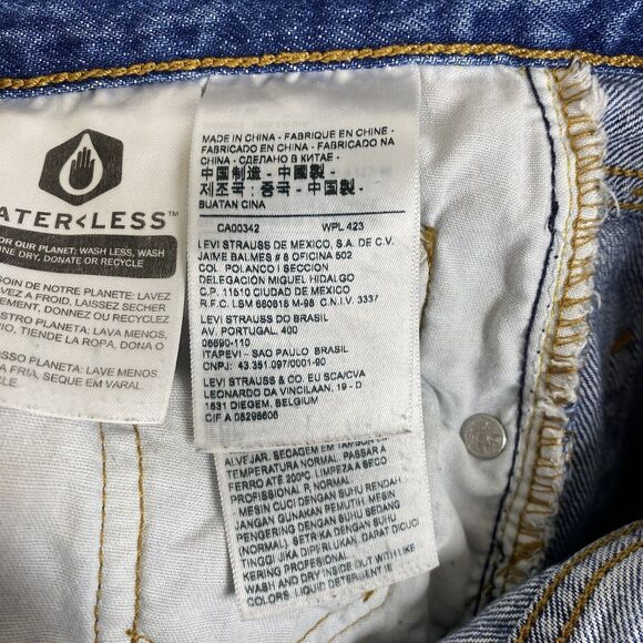 Levi's 501 XX Big E Womens Jogger Denim Jeans Size 28 Medium Wash Hipster Grunge - Picture 13 of 15